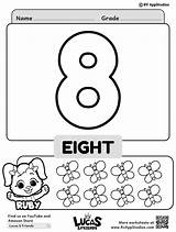 Number 8 Coloring Sheet  Color Printable Worksheet sketch template