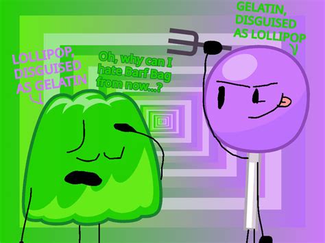 Gelatin and Lollipop Mind Swap (BFDI Fanart) by SpikyDangerousFlower on DeviantArt