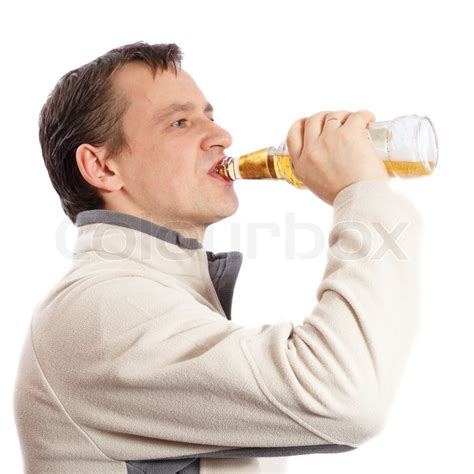 Man Drinking Beer