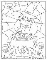 Free WITCHES Coloring Pages For Download Printable PDF sketch template