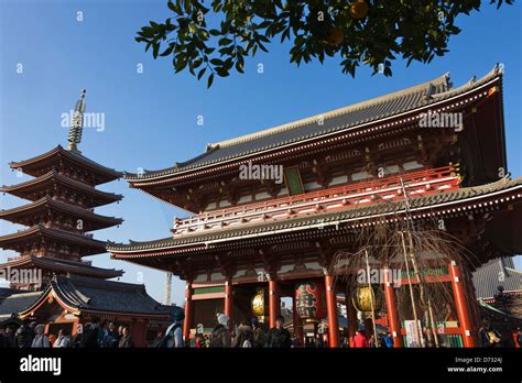 Asakusa Kannon Temple (Senso-ji Temple) and Pagoda, Tokyo, Japan Stock Photo - Alamy