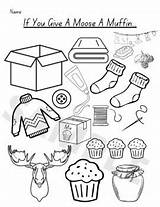 Moose A Muffin Coloring Page sketch template
