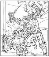 Avengers coloring Page sketch template