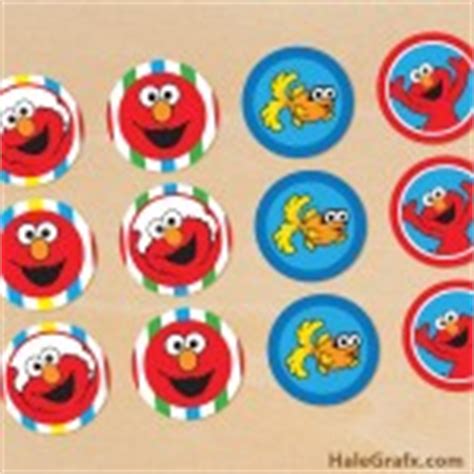 FREE Printable Elmo Sesame Street Cupcake Toppers