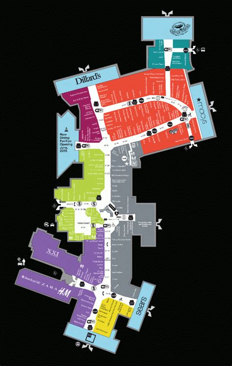 Center Map Of Dadeland Mall - A Shopping Center In Miami, Fl - A - Florida Mall Map | Printable Maps