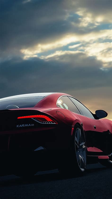 Fisker Karma Car Sunset Night Sky iPhone 6 wallpaper Car Wallpaper For Mobile, Car Iphone ...