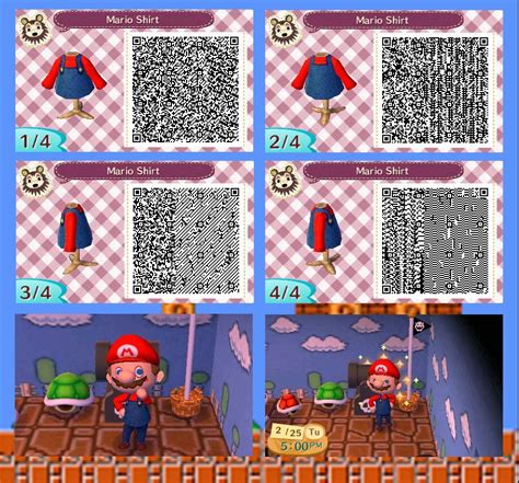 Mario Overall Top Animal Crossing QR code | Animal crossing qr, Animal ...