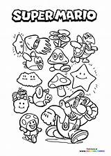 Super Mario  Coloring Pages For Kids 100% Free Print Or Download sketch template