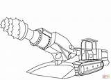 Roadheader Machine coloring Page  Free Printable Coloring Pages sketch template