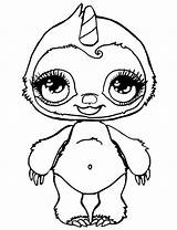 Sloth Poopsie Slime Surprise Coloring Page  Free Printable Coloring sketch template