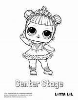Center Stage Coloring Page Lotta LOL Unicorn Pages  sketch template