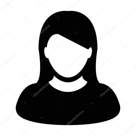 User Icon - Woman, Profile, Person, People Icon in Glyph Vector Illustration. — Stock Vector ...