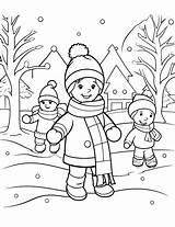 Difficult Winter Coloring Pages sketch template