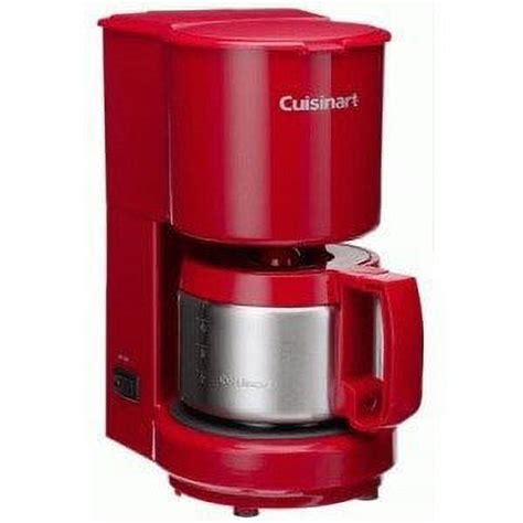 Restored Cuisinart 4-Cup Coffeemaker w/ Stainless Steel Carafe, Red (Refurbished) - Walmart.com