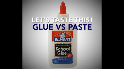 TASTE TEST - Elmer's School Glue versus Elementary School Paste - Let’s Taste This - YouTube