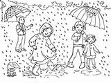 Rain Falling Coloring Pages sketch template