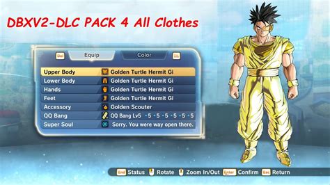 Dragon ball xenoverse 2 extra pack 4 costumes display - lasemsupplier