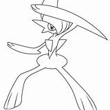 Gallade Coloring Page sketch template