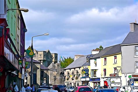 Donegal Town Centre Photograph by Charlie and Norma Brock