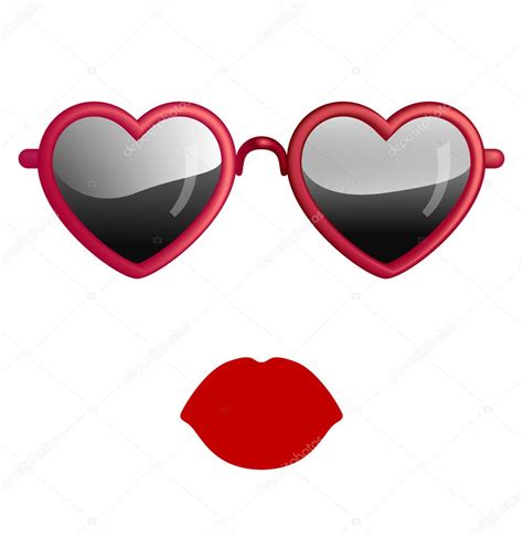 Heart Sunglasses Stock Vector Image by ©be_low #33800755