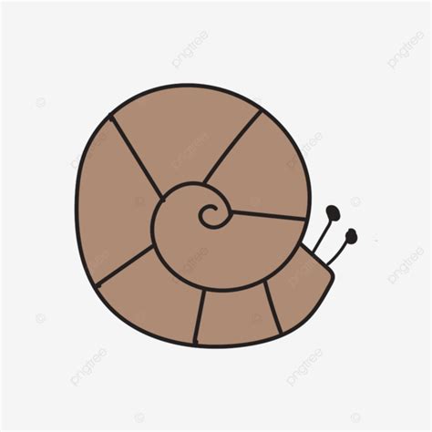 Cute Snail Vector Illustration Element Design, Wildlife, Invertebrate ...