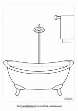 Free Bathtub Coloring Page  Printables Kidadl sketch template