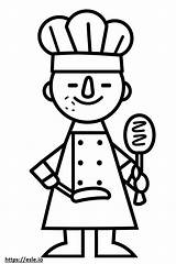 Chefmaster Food coloring Page sketch template