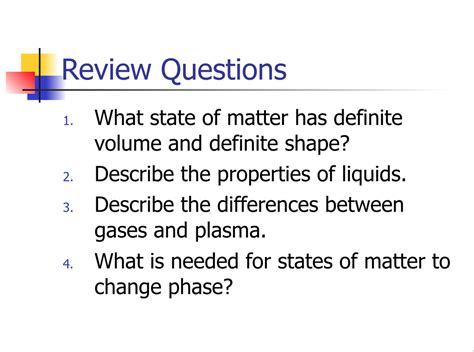 Chemistry: Properties of Matter