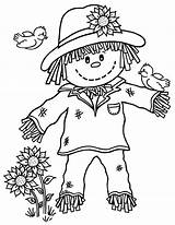 Lovely Scarecrow coloring Page  Download Print Or Color Online For Free sketch template