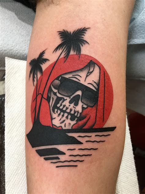 Death In Paradise by Frankie Caraccioli Done at Atlas Tattoo in Portland, OR. : r/tattoos