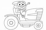 Fun Cricket Green Drives A Tractor coloring Page  Download Print Or sketch template