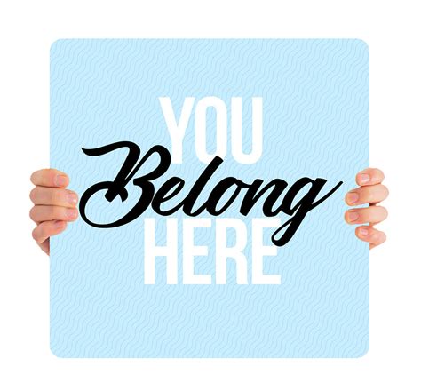 You Belong Here Blue HH0014 - Church Banners .com