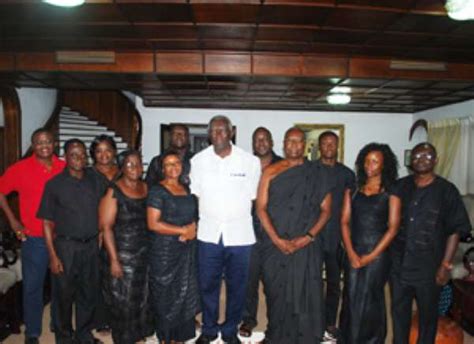 Kufuor Receives Asenso Okyere's Family