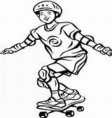 Skateboard Coloring Pages sketch template
