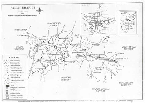 Salem District map ~ சேலம் தகவல்கள்