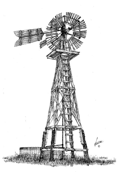 This is an "Eclipse" Windmill with wooden blades and tail popular ...