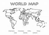 ️World Map Coloring Pages To Print Free Download Gmbarco sketch template