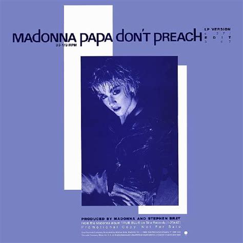 Madonna - Papa Don't Preach (1986, Vinyl) | Discogs