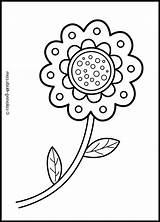 Easy Flower Coloring Pages 17 – Simply sketch template