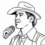 Famous Singer Coloring Page 2951 2356 sketch template