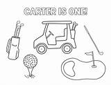 Kids Golf Coloring Pages sketch template