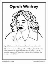 Oprah Winfrey Coloring Page sketch template