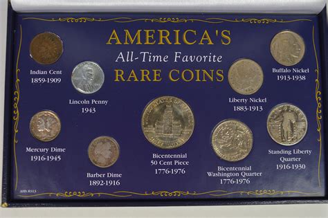 SILVER Coin Set America's All-Time Favorite Rare Coins Historic US Collection | Property Room