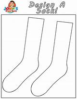 Pair Of Socks Coloring Pages sketch template