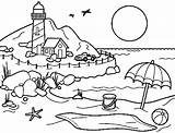Beach Sunset Coloring Pages At GetColoringscom  Free Printable sketch template