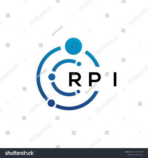 Rpi Letter Technology Logo Design On Stock Vector (Royalty Free ...