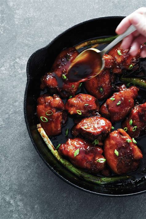 Cast-iron skillet recipe: Sticky Chicken Thighs with Ginger and Garlic