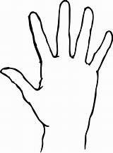 Coloring Hand Print  ClipArt Best sketch template