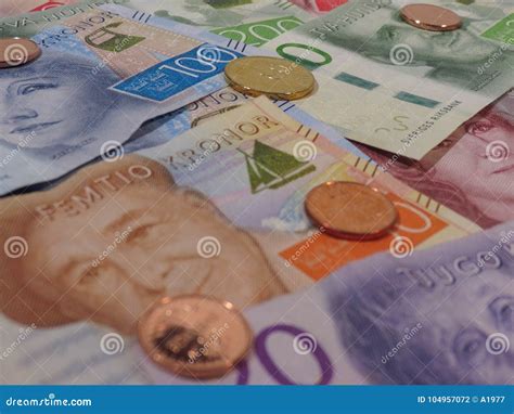 Swedish Krona Notes and Coins, Sweden Stock Photo - Image of twenty, coin: 104957072