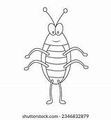 Silverfish Illustration Coloring Page Kids Stock Vector Royalty Free  sketch template